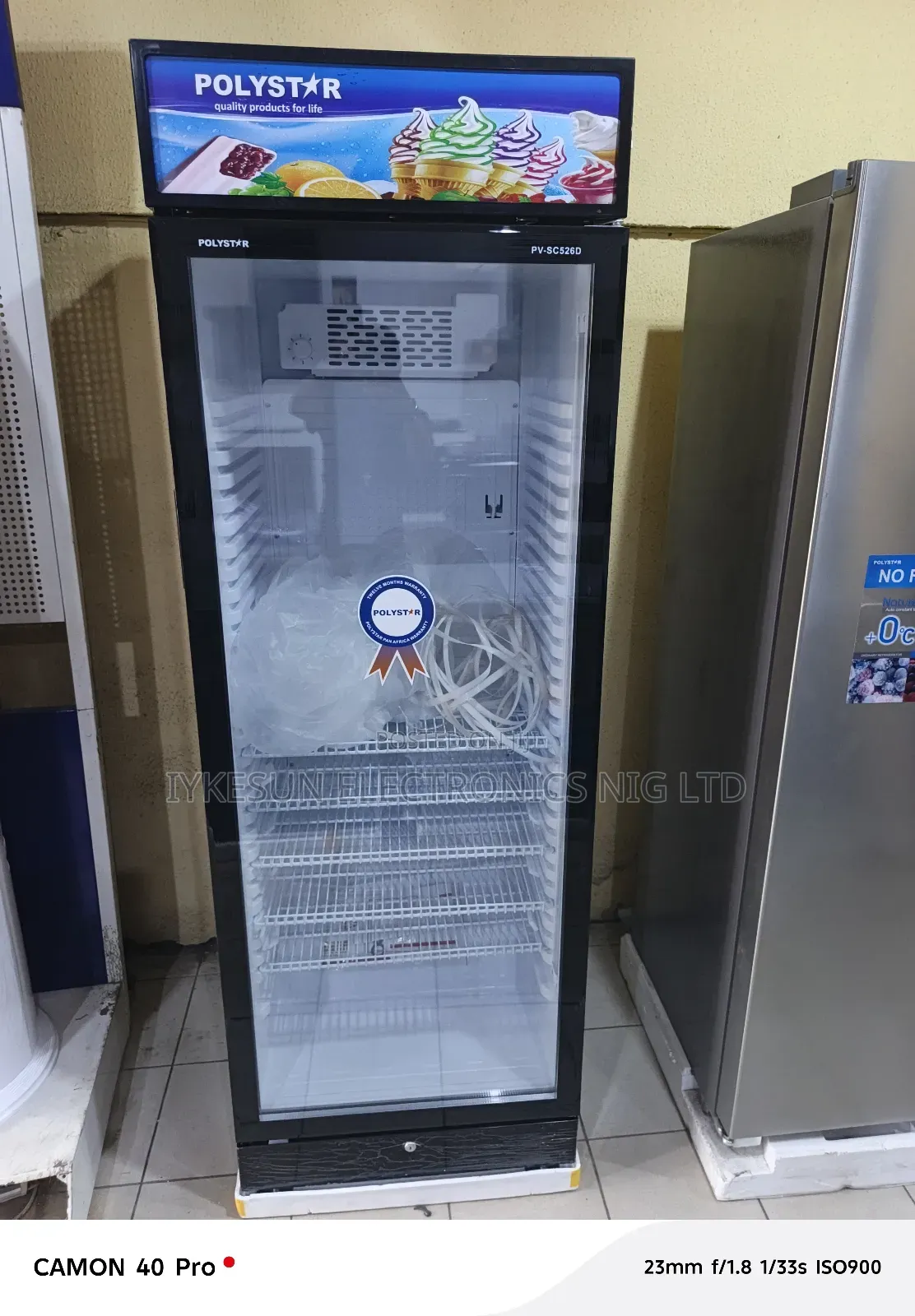 Original Polystar 450litters Showcase Glass (100%Copper)