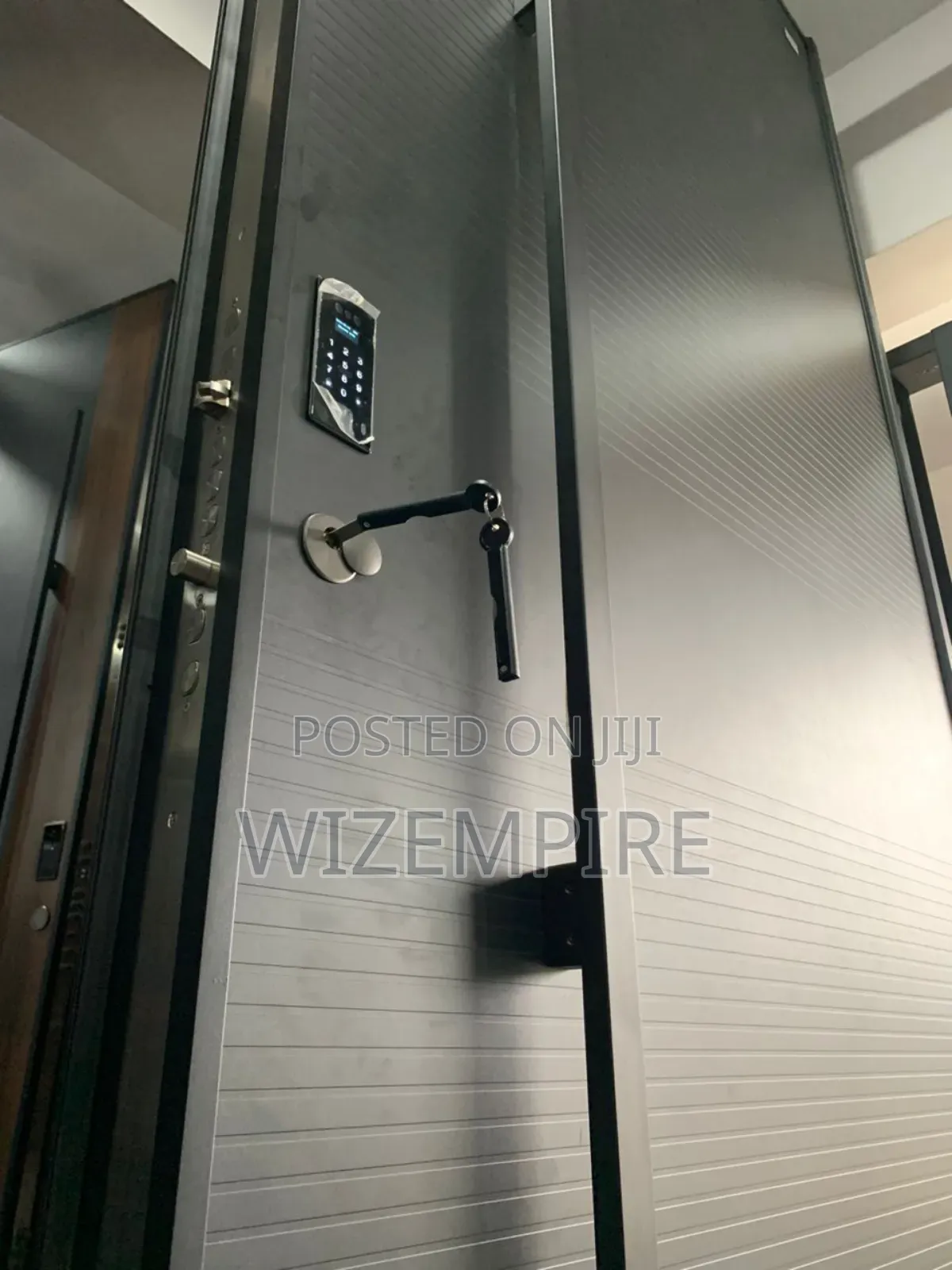 5ft by 10ft Turkey Pivot Door With Full Screen and Smart Lock Availa