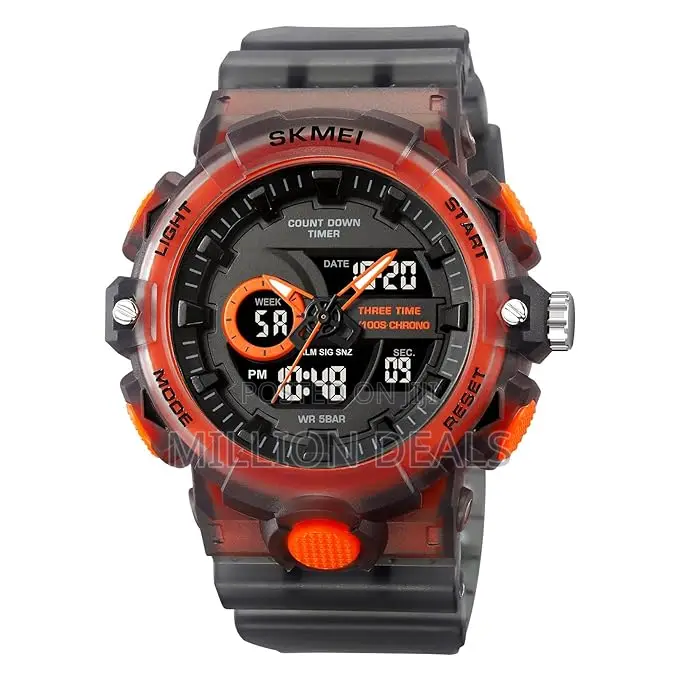 Men's Sport Rubber Strap Led Digital Wrist Watch