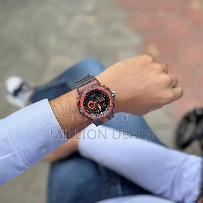 Men's Sport Rubber Strap Led Digital Wrist Watch