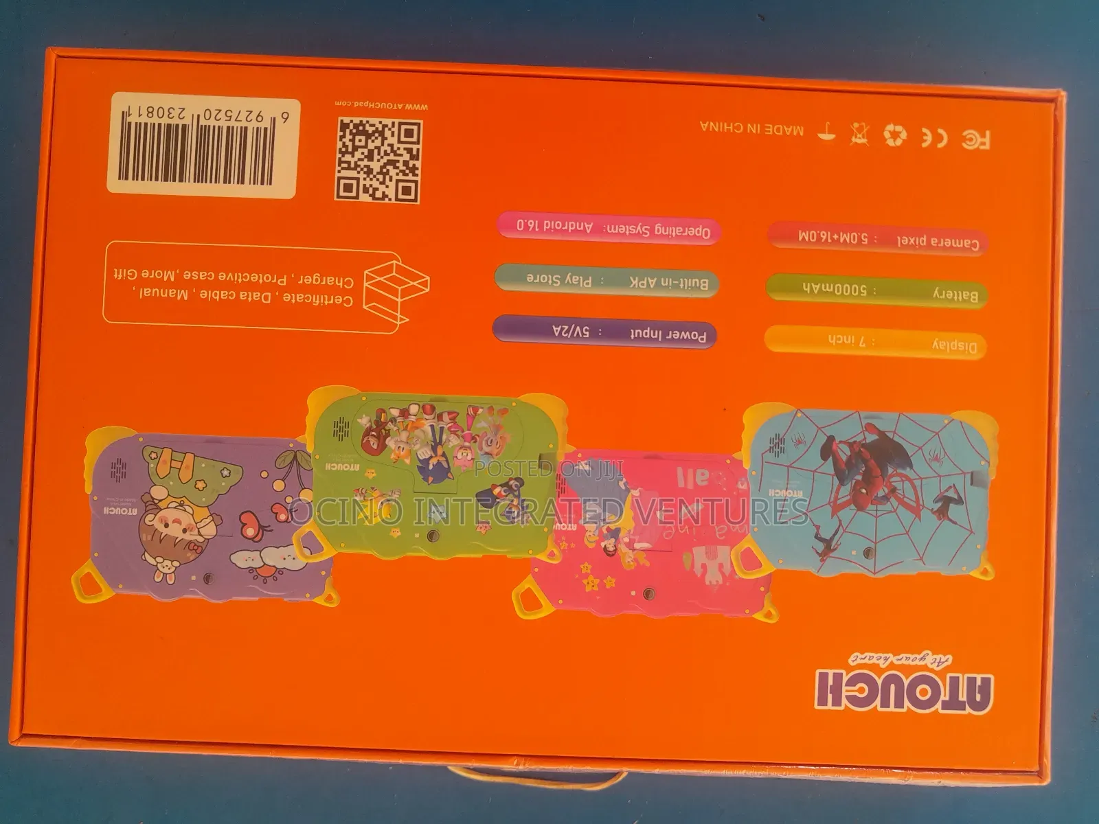 256gb Rom Storage 7" Smart Kids Tablet/Big Memory +Long Battery Life
