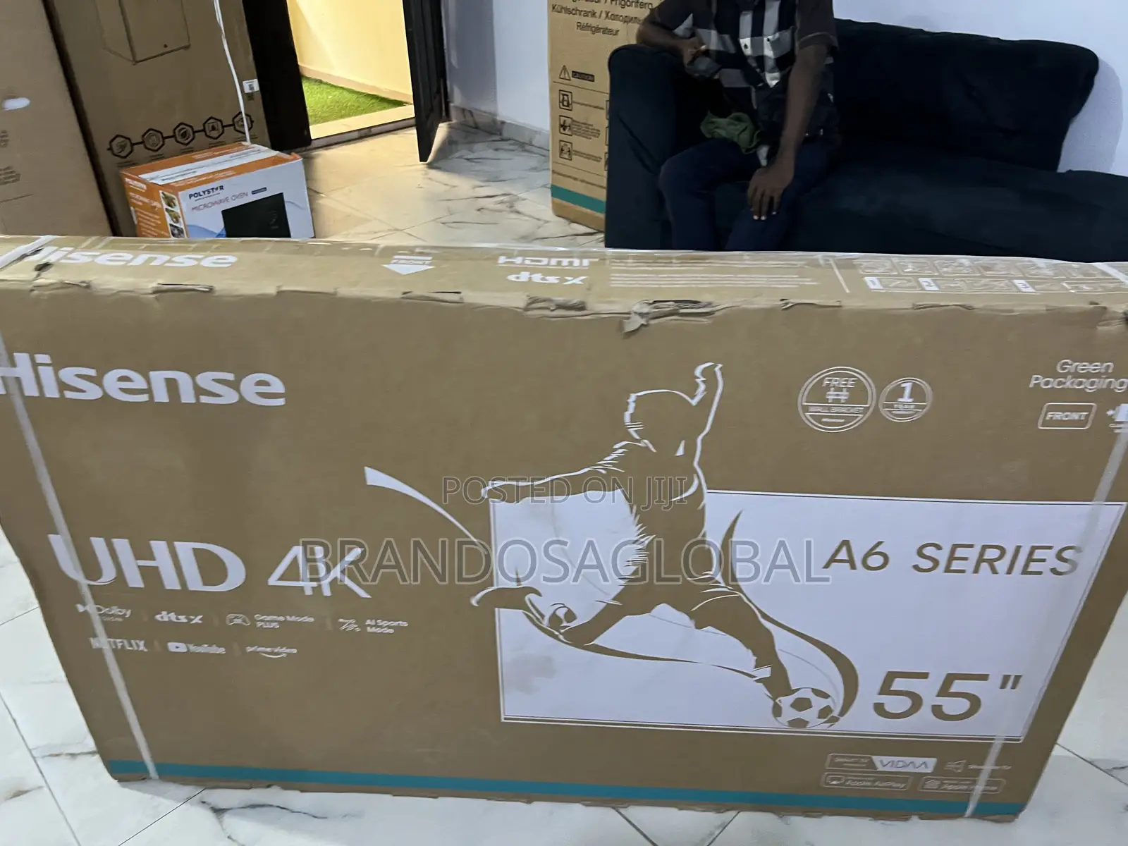 Brand New Hisense 55 Inch Uhd Smart Tv 55a6k