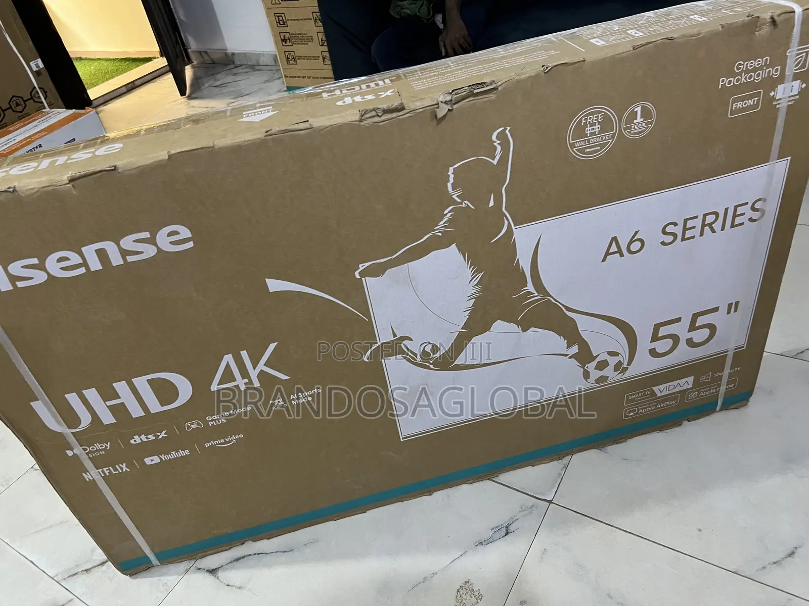 Hisense 55 Inch Uhd Smart Tv (55a6k) – Netflix Ready