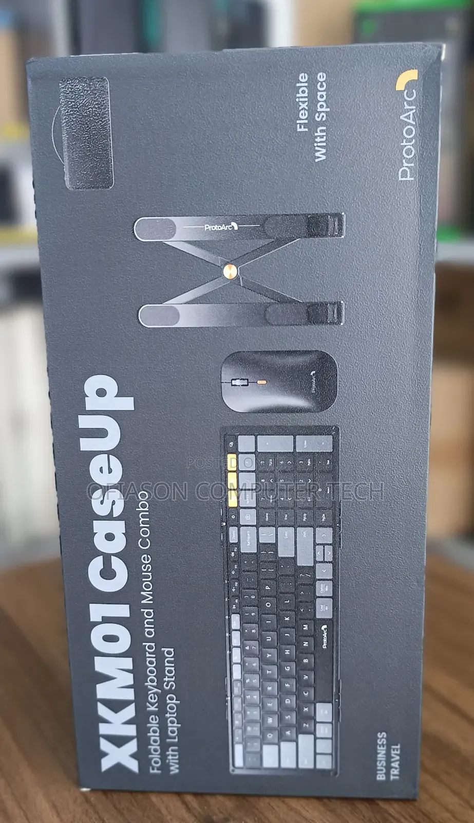 Protoarc Foldable Keyboard And Mouse Combo With Laptop Stand