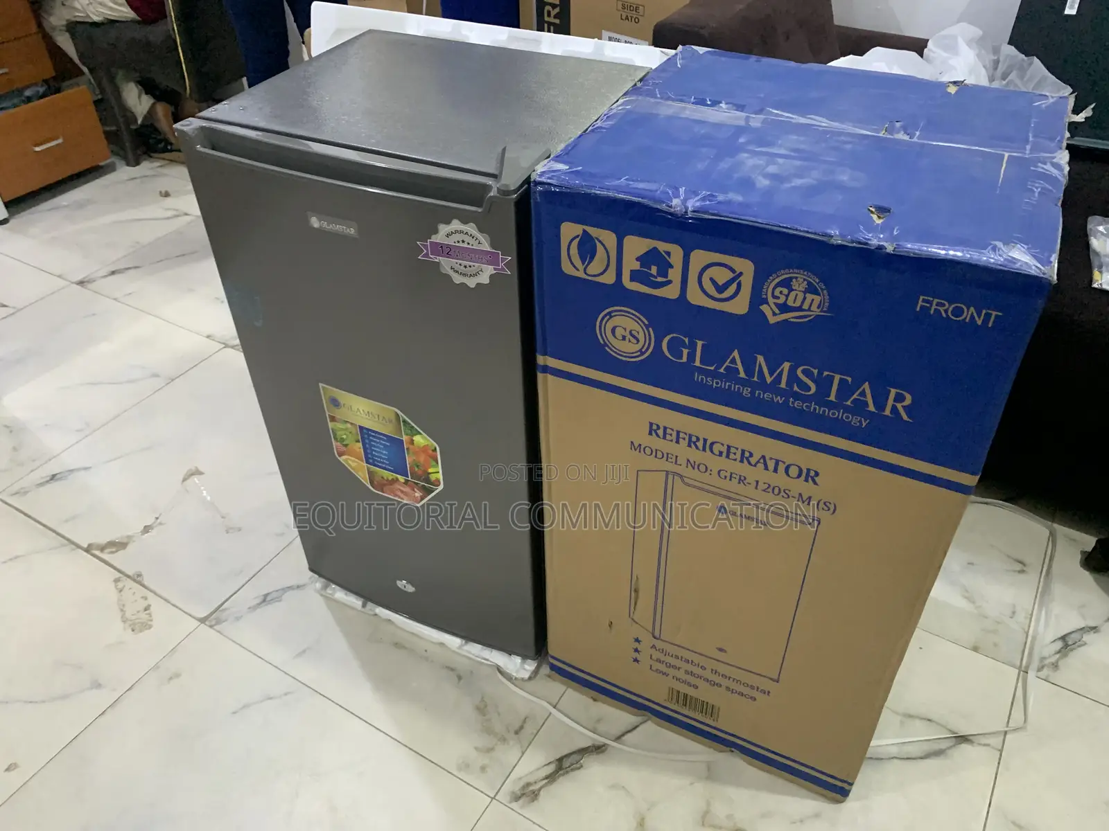 Glamstar GFR-120s-M Fridge With Adjustable Feet Quiet Motor