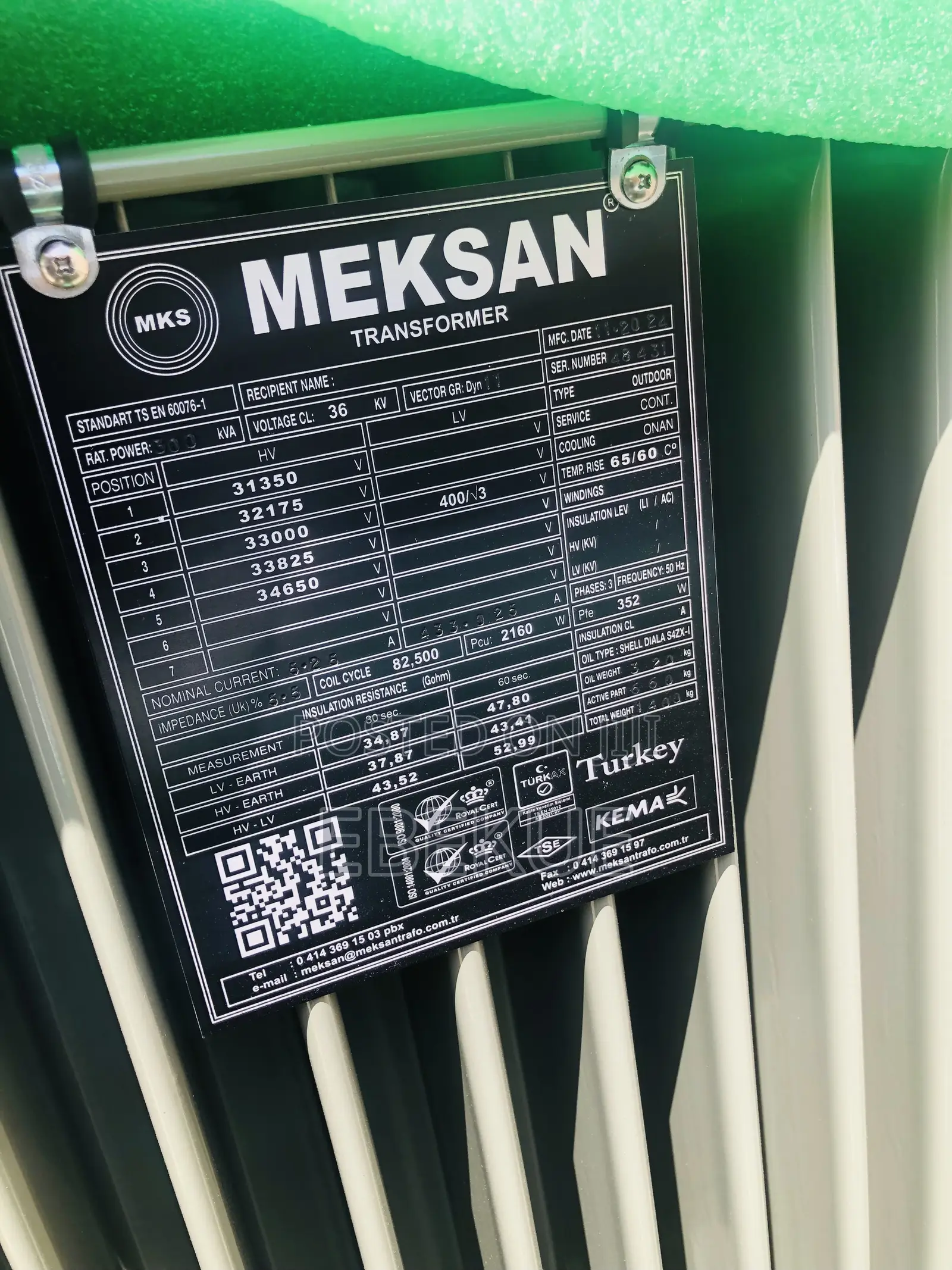Meksan 300kva Transformer