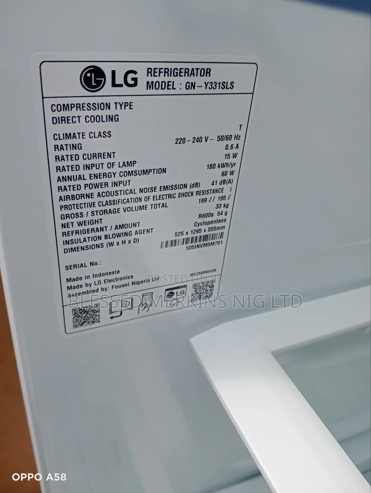Lg Refrigerator Model 331sls Inverter