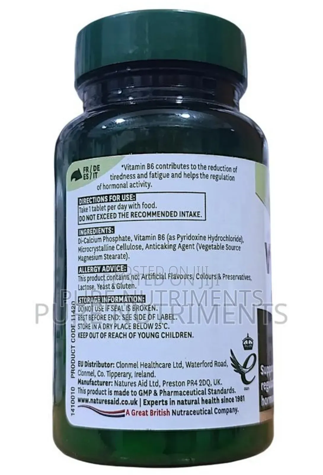 Nature’S Aid Vitamin B6 100mg 100 Tablets_ Brain Health And Metabolism