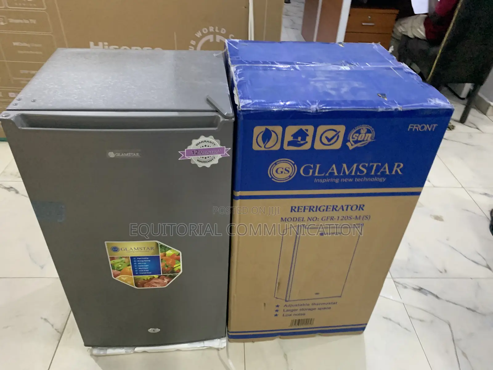 Glamstar 90l Single-Door Fridge – Manual Temperature Control