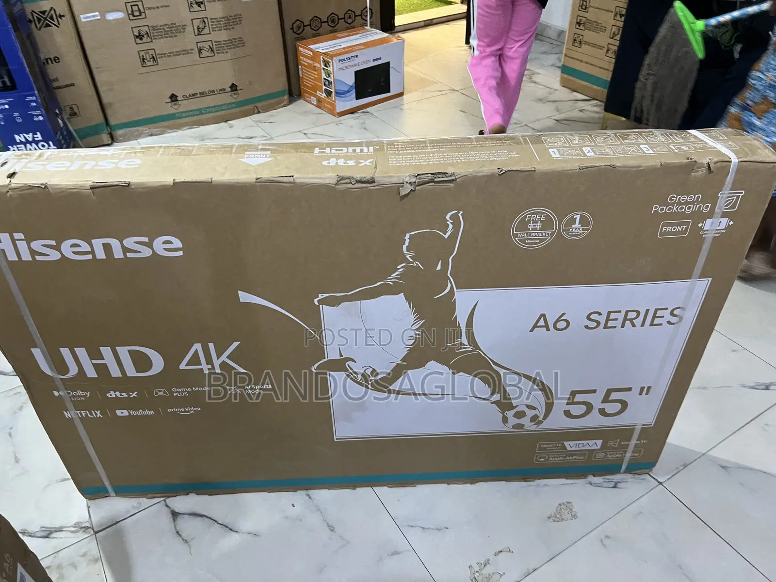 Hisense 55a6k 55” Uhd Smart Tv – Crystal Motion Clarity
