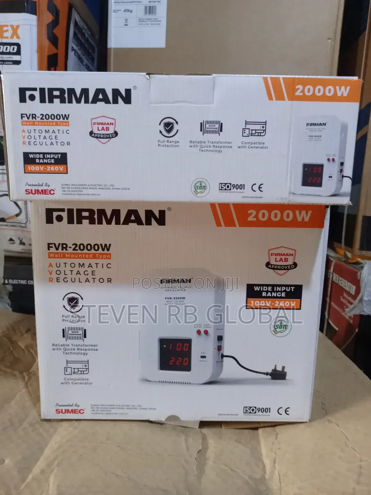 Firman 2000w Wall Mounted Automatic Voltage Stabilizer (Fvr-2000w)