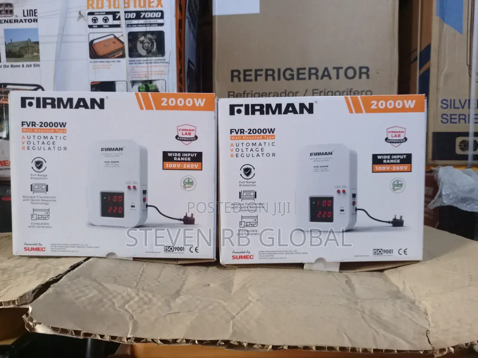 Firman 2000w Wall Mounted Automatic Voltage Stabilizer (Fvr-2000w)