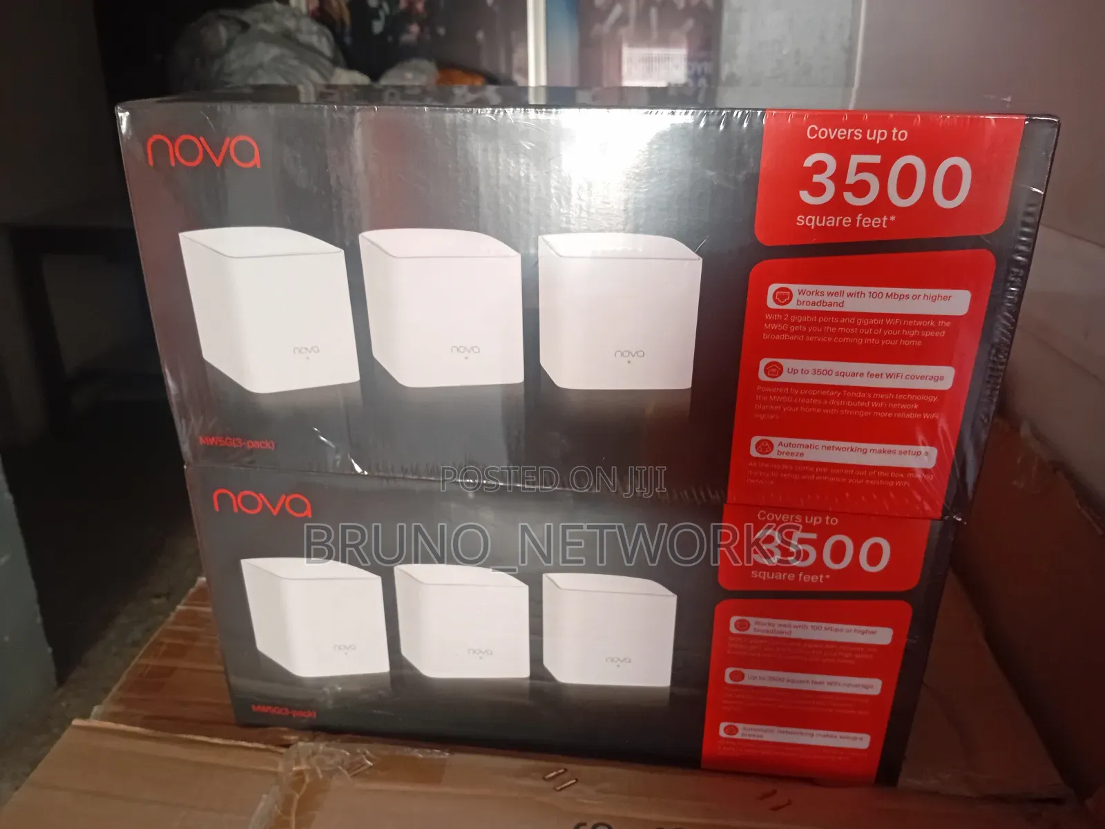 Tenda Nova Ac1200 (3 in 1) || Whole Home Mesh Wifi System Mw5g(3-Pack)