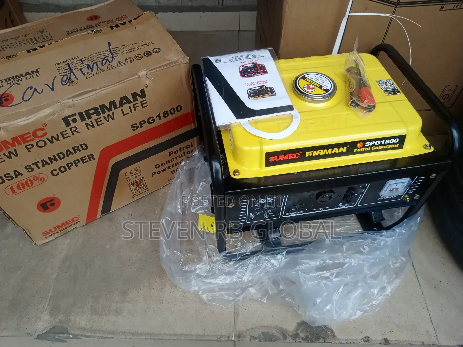 Sumec Firman 1.8kva Copper Generator (Spg1800 Pro Max)
