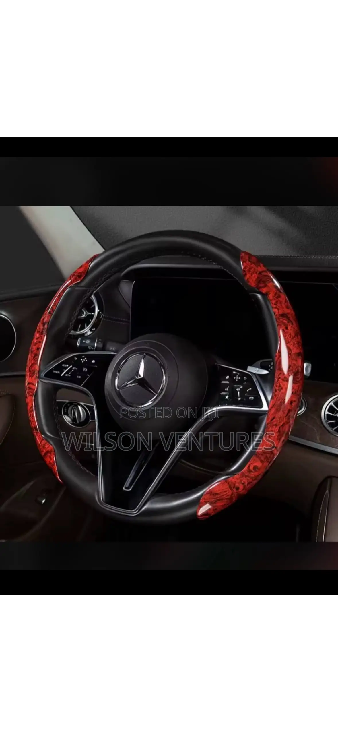 Red Formica Steering Wheel Cover Steering Grip