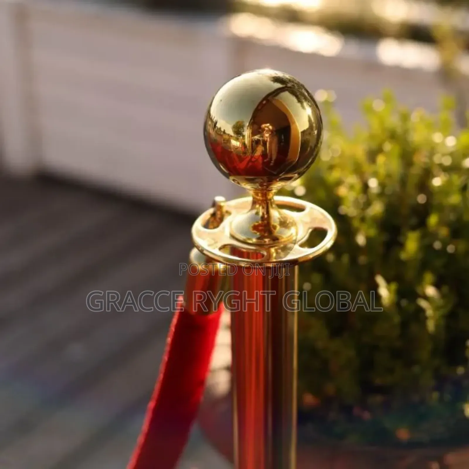 Stanchions And Velvet Ropes Crowd Control Barrier