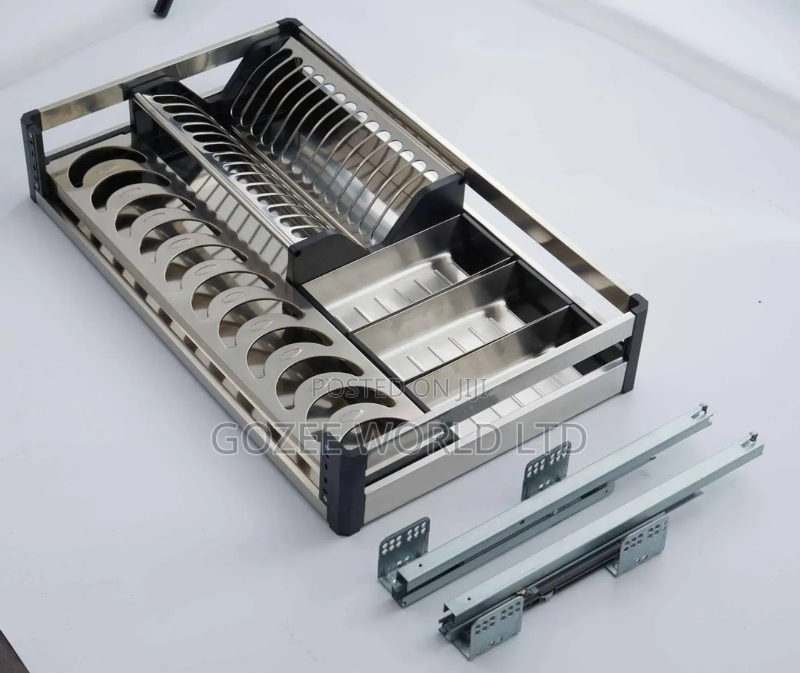 80cm Drawer Pullout Plate Rack