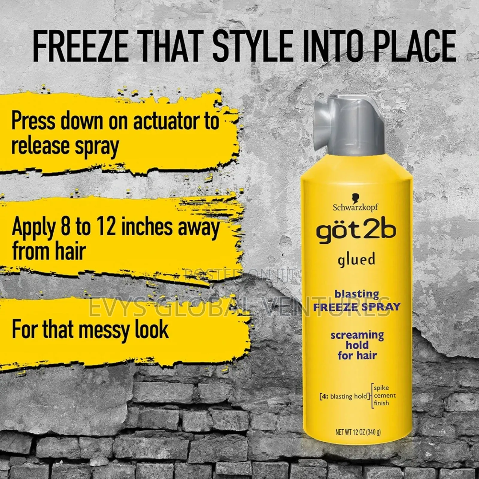 Got2b Glued Blasting Freeze Hairspray - 300ml