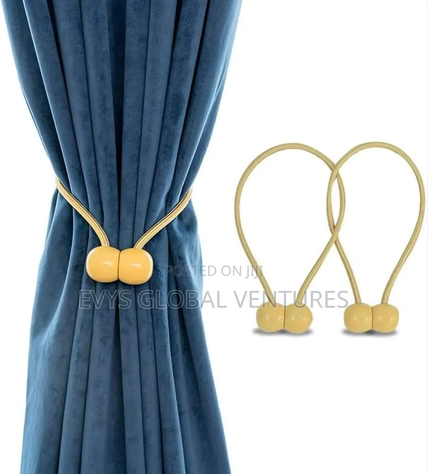 Magnetic Polyester Curtain Tieback Holder Hooks Ball
- 2 Pieces