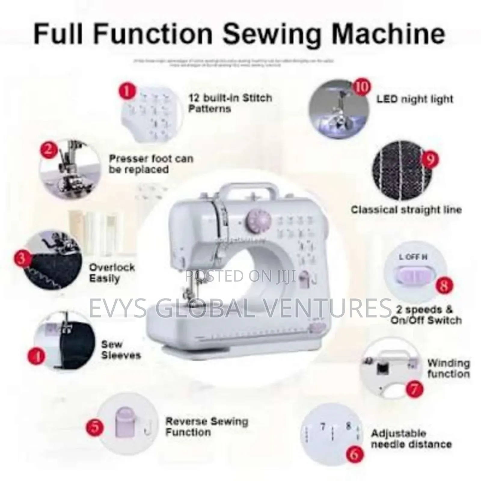 Electrical Household Sewing Machine - Jhq3010