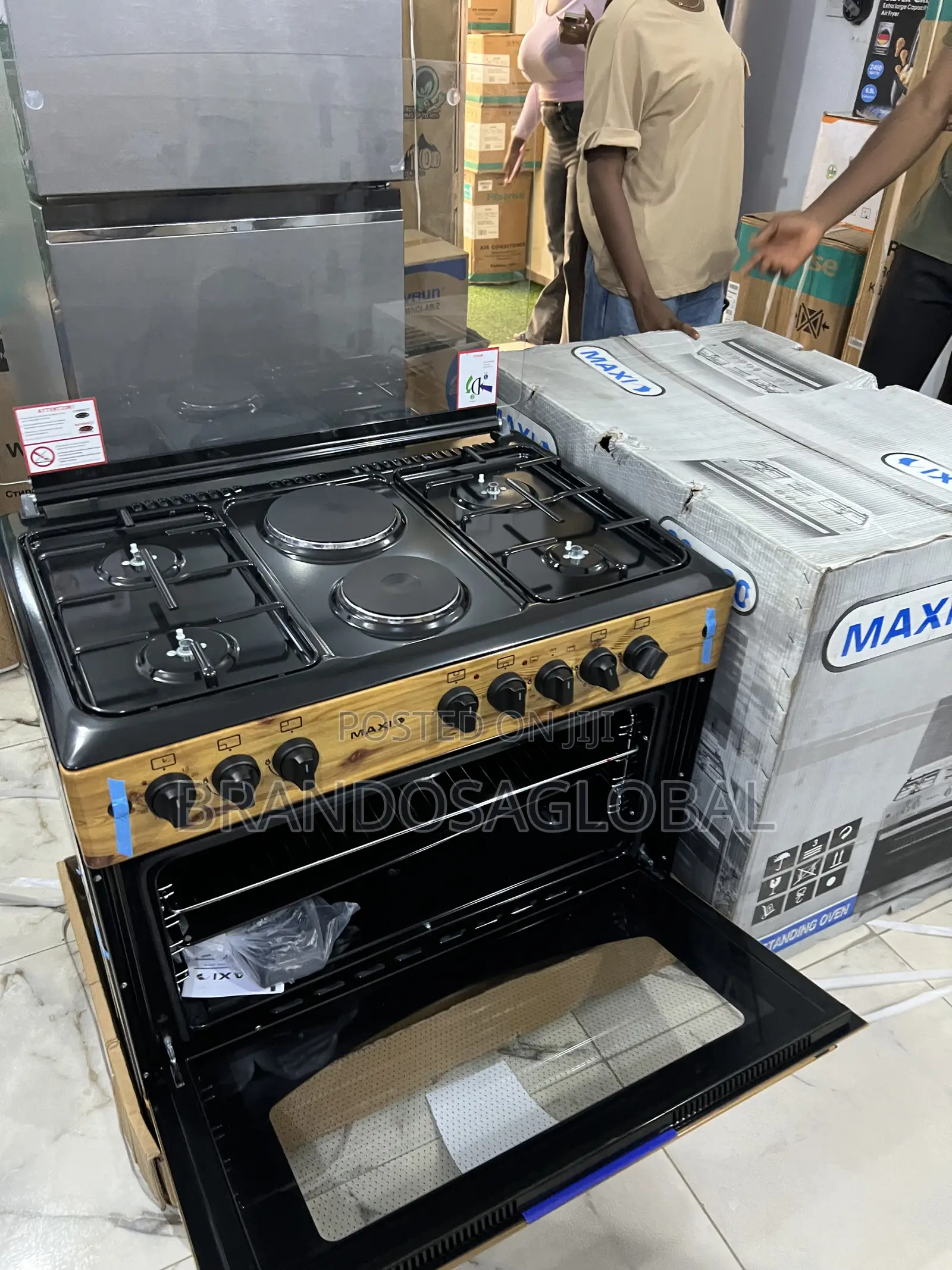 Maxi 60×90 F9e42g2 Elegant Mixed Cooker – Wood Appearance 4+2