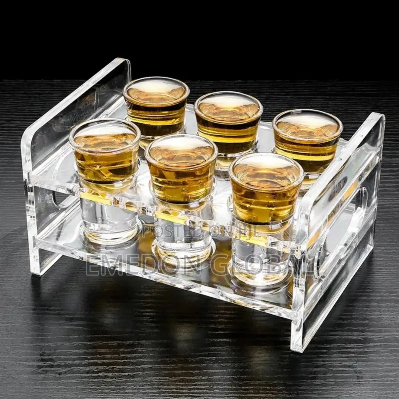 Acrylic 6 Hole Tequila Rack