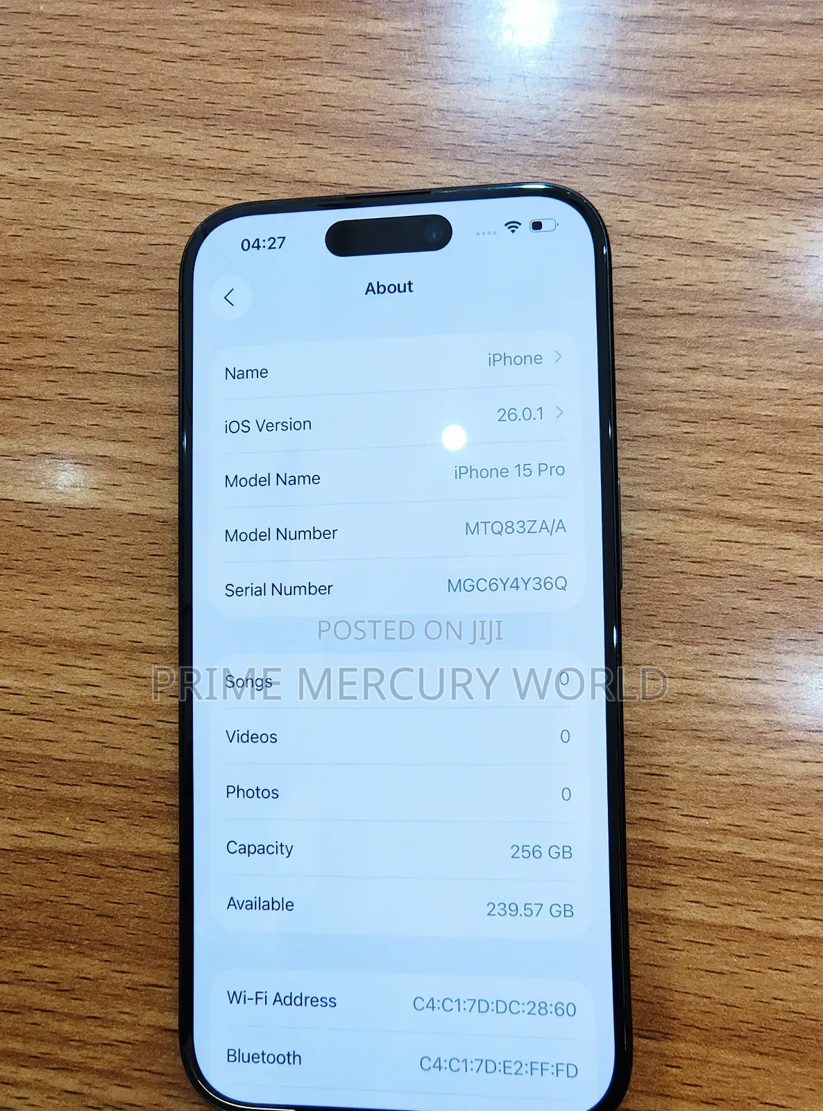 Apple iPhone 15 Pro 256 GB Black