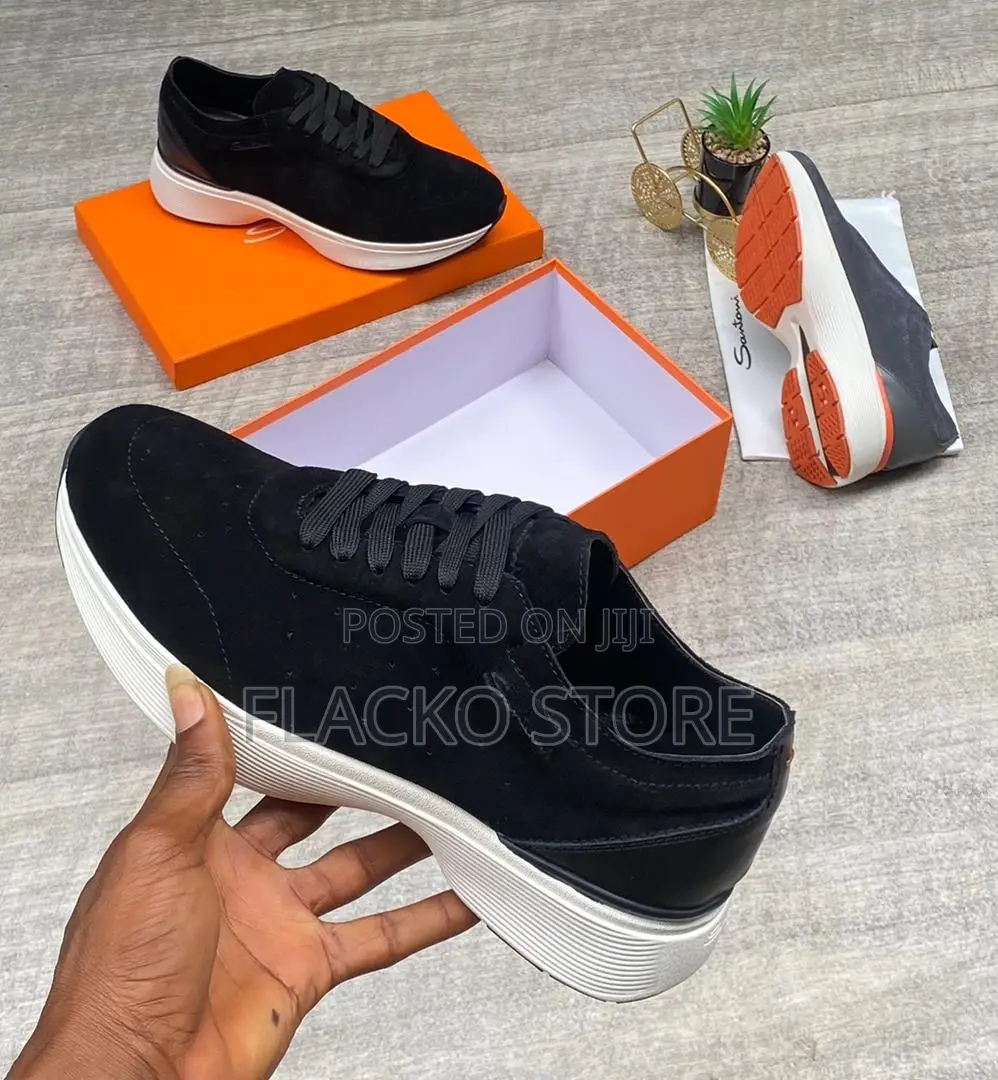 Original Santoni Suede Luxury Sneakers