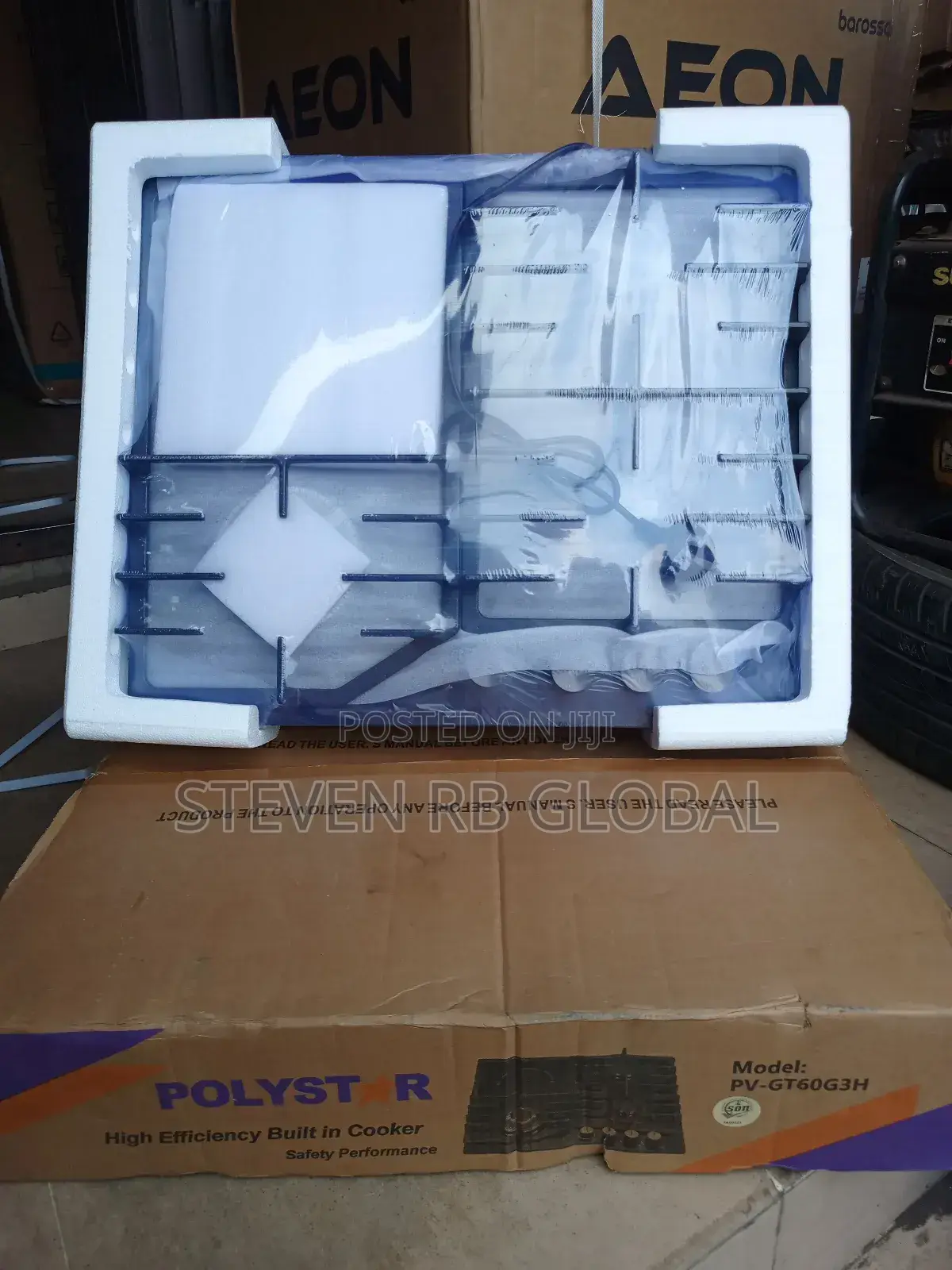 Polystar Built-in Table Top 3 Gas + 1 Electric Hob (Pv-Gt60g3h)