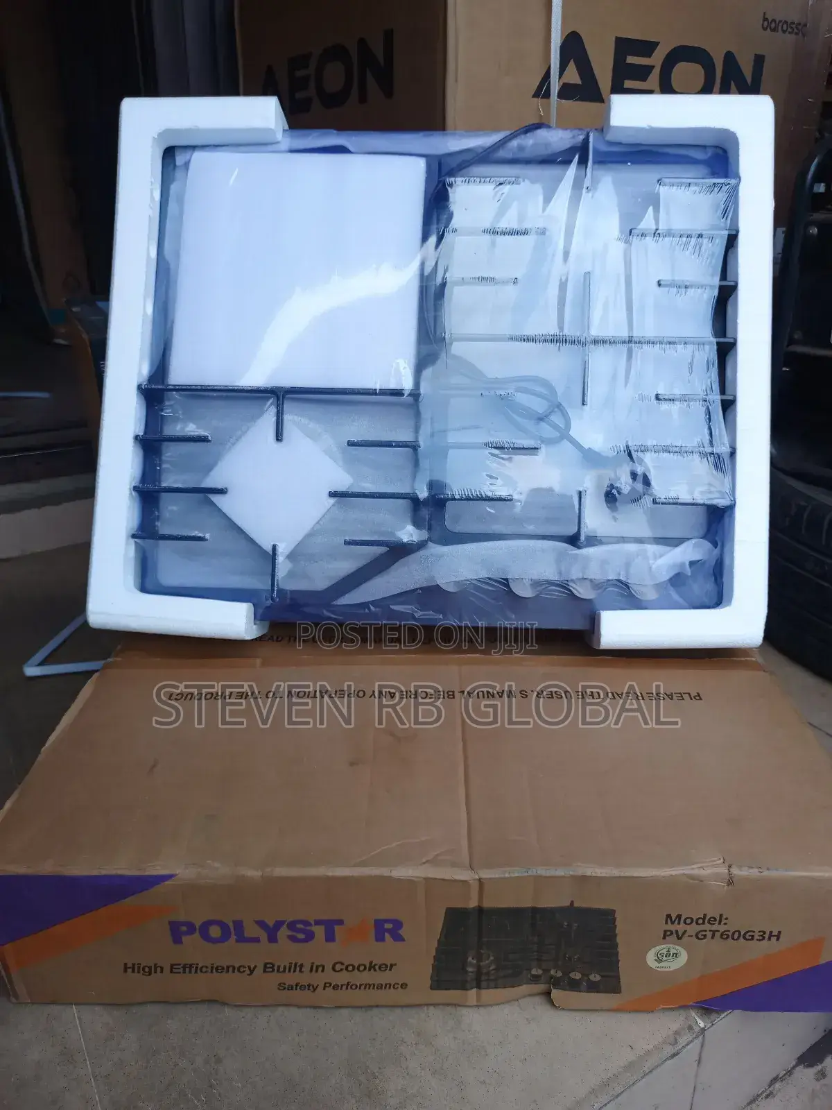 Polystar Built-in Table Top 3 Gas + 1 Electric Hob (Pv-Gt60g3h)