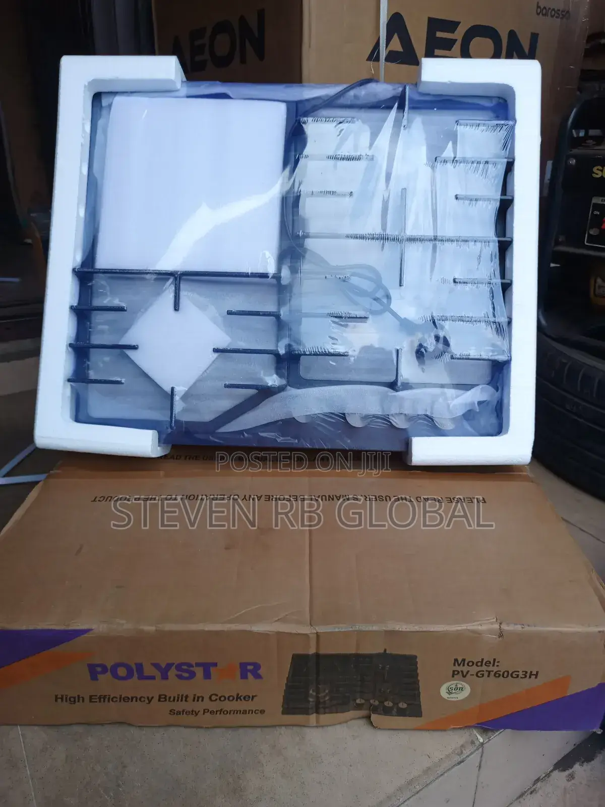 Polystar Built-in Table Top 3 Gas + 1 Electric Hob (Pv-Gt60g3h)