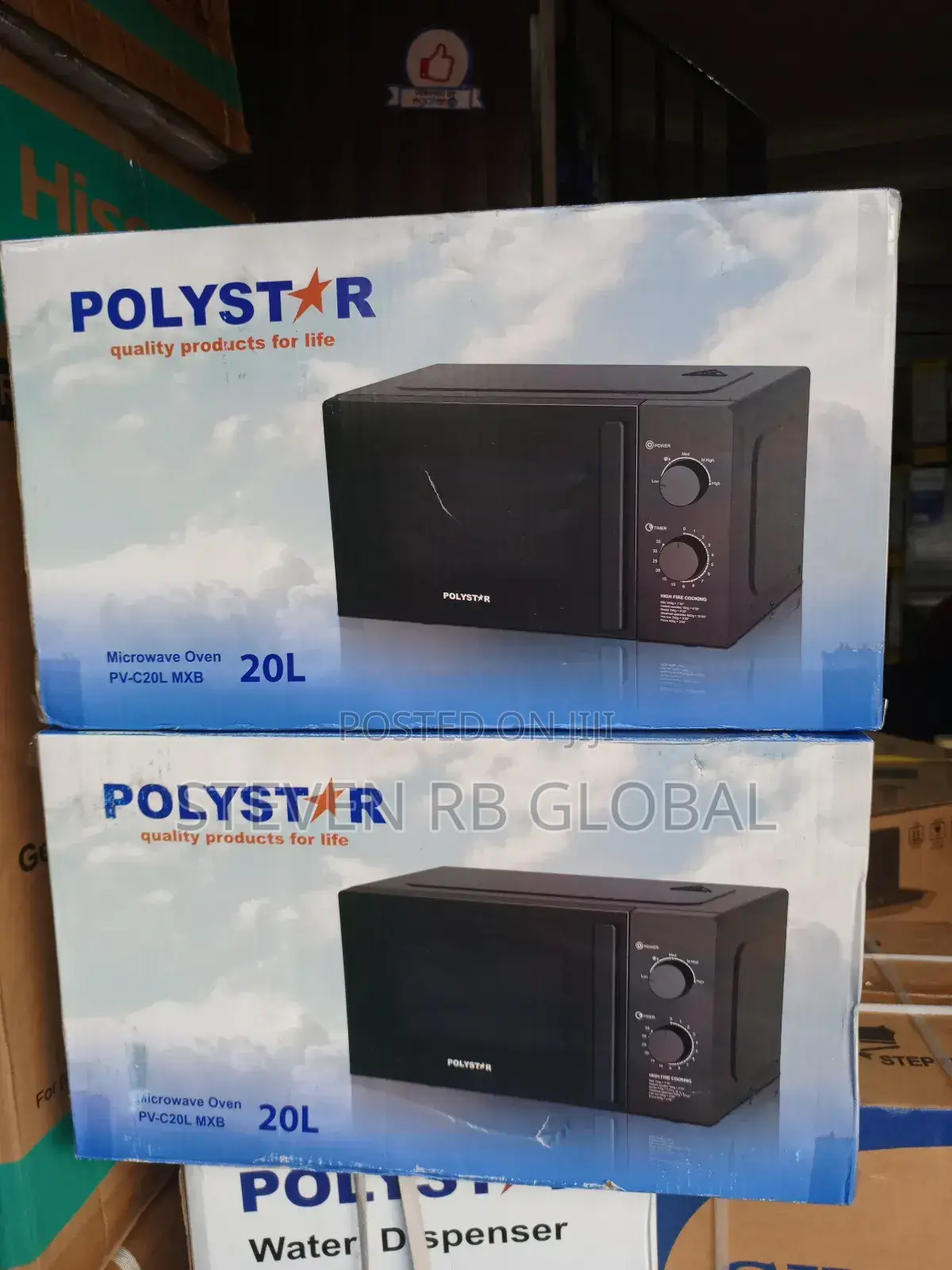 Polystar 20l Manual Solo Microwave Oven (Pv-C20lmxb)