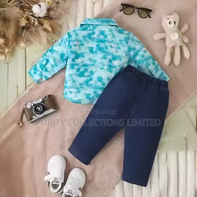 Blue Shirt Boy Set