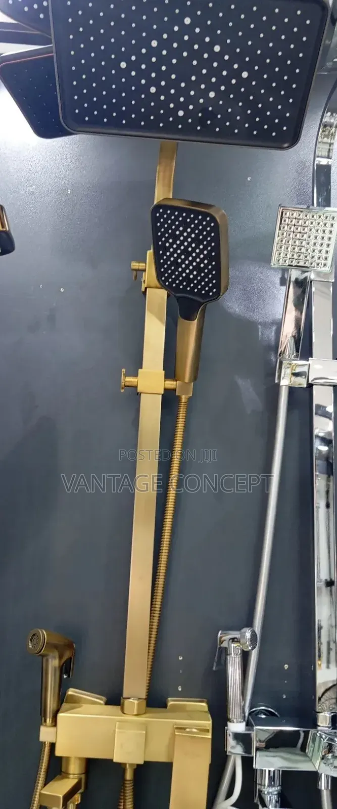 High Quality Matt Gold Square Shower
