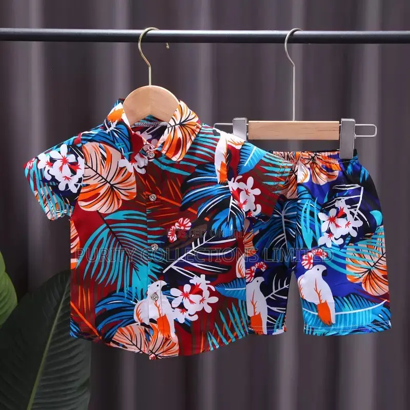 Flowered Boys Set