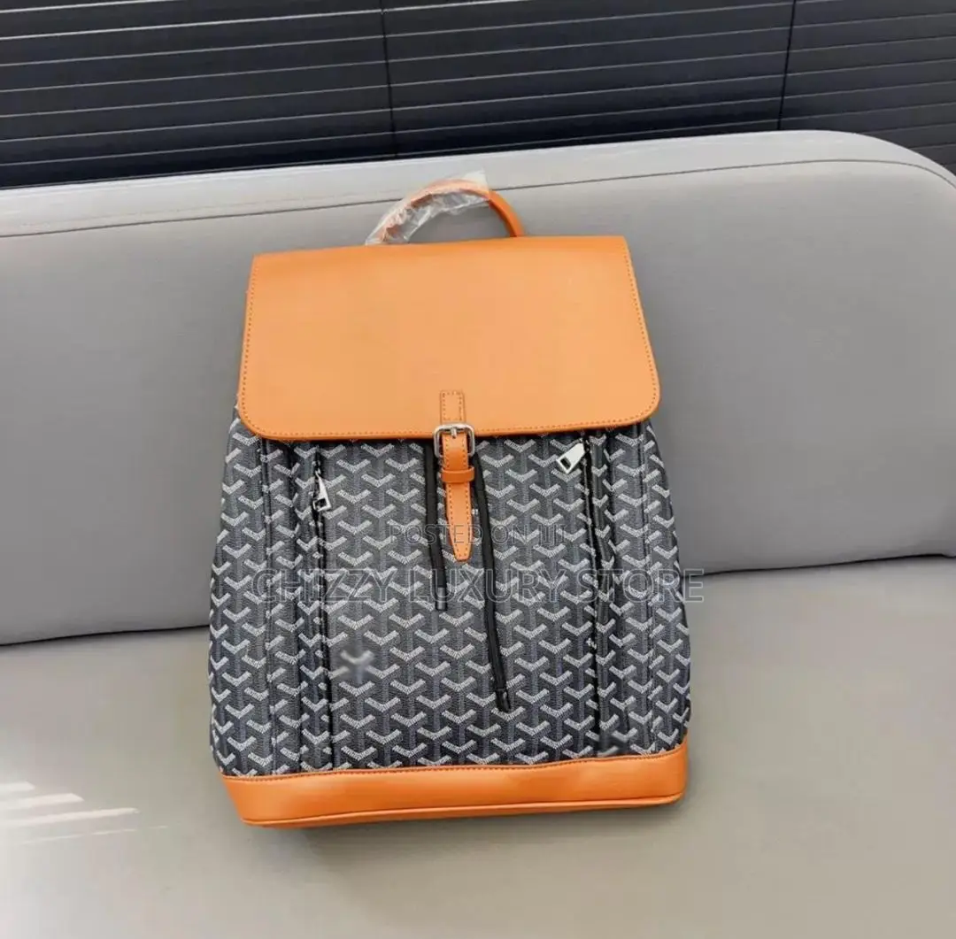 Goyard Quality Luxury Genuine Leather Backpack