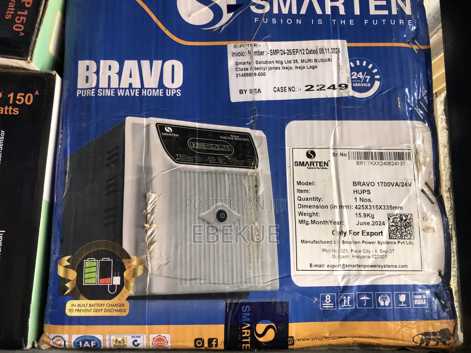 1.7kva Inverter Smarten 24v