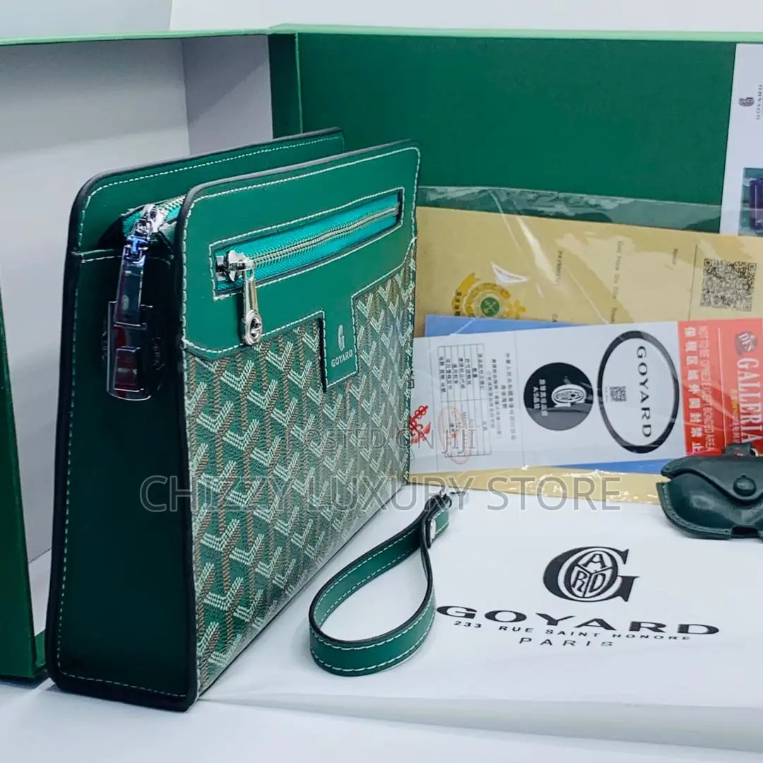 Goyard Quality Luxury Men Genuine Leather Purse
