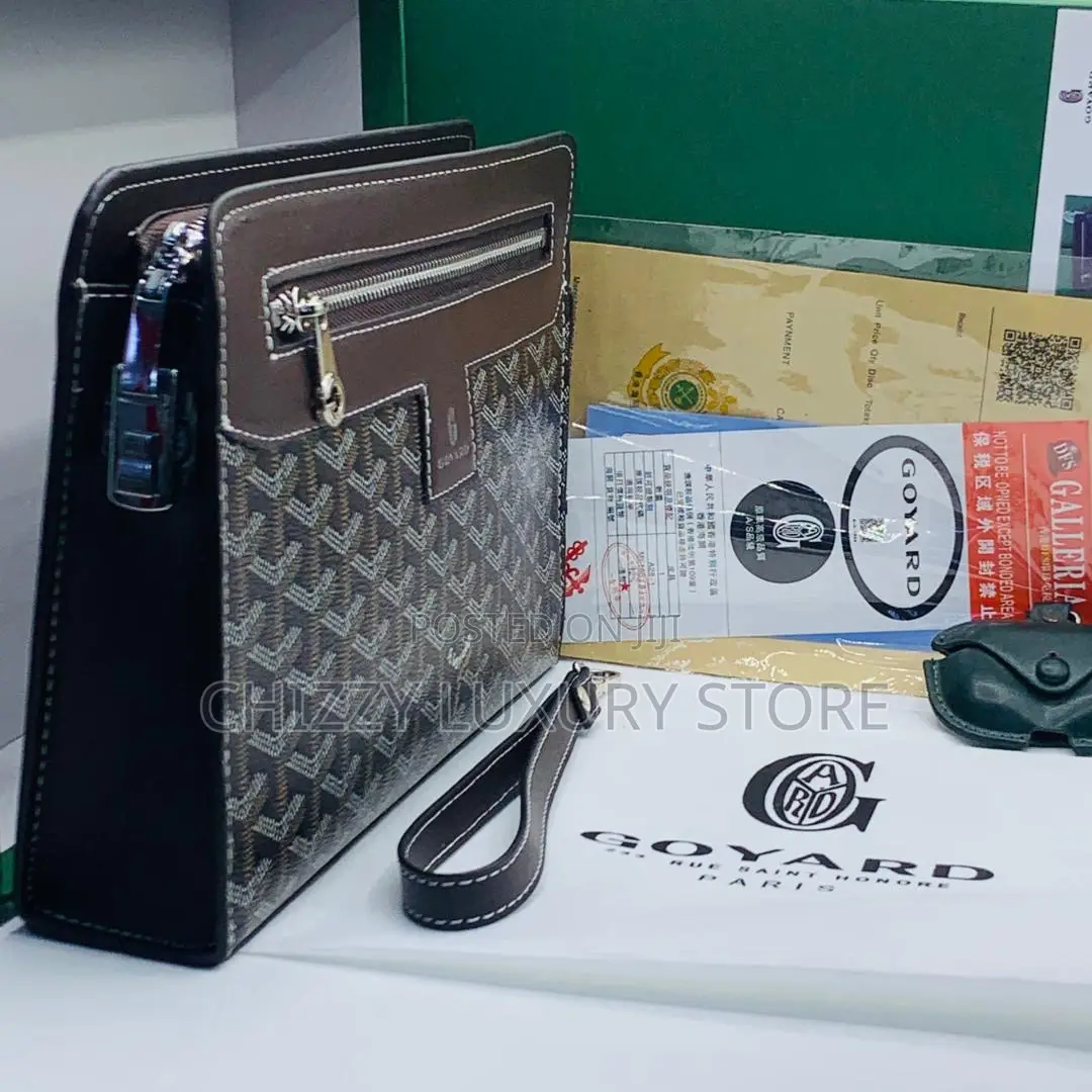 Goyard Quality Luxury Men Genuine Leather Purse