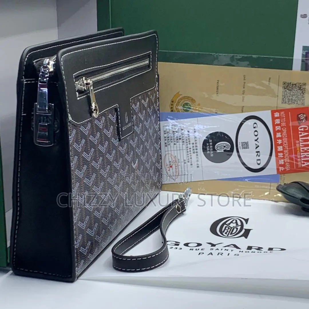 Goyard Quality Luxury Men Genuine Leather Purse