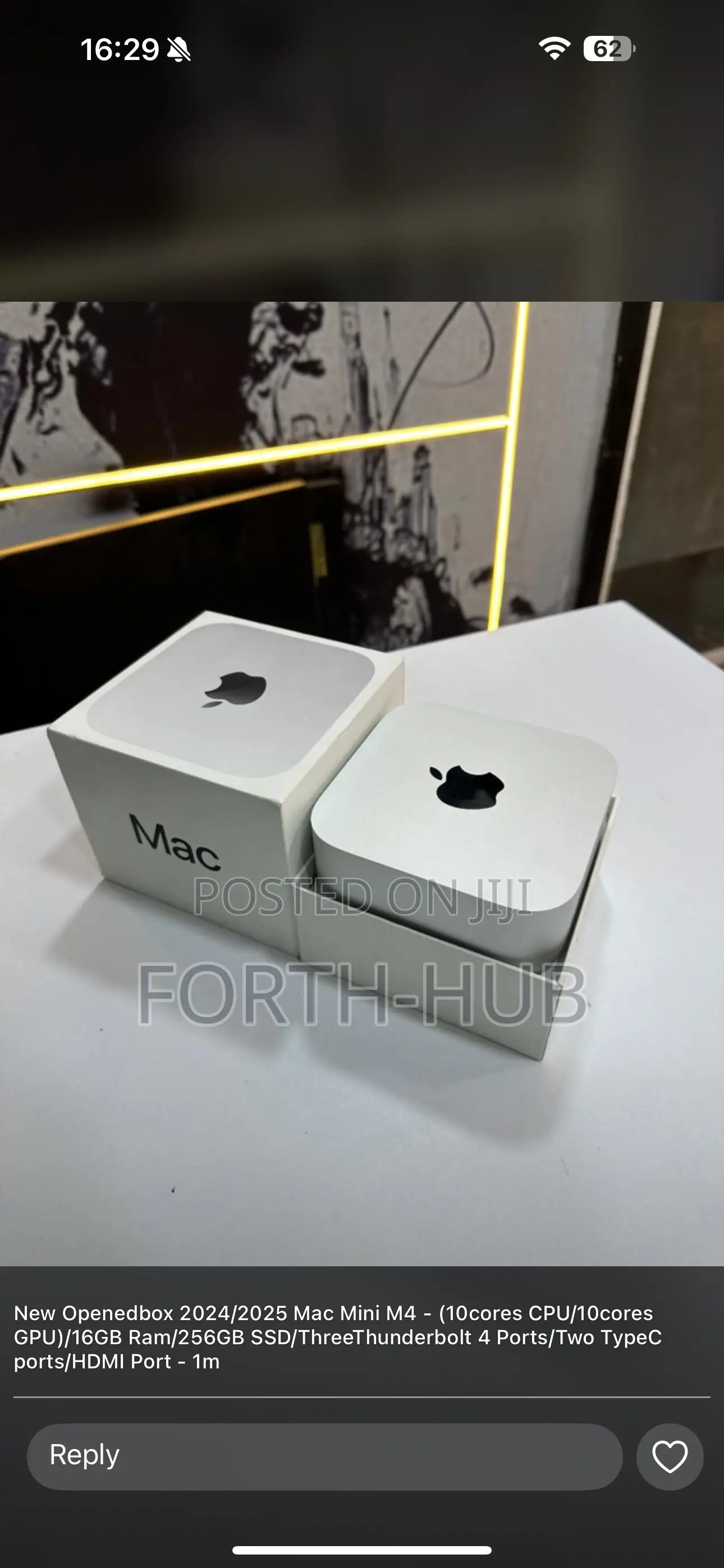 New Desktop Computer Apple Mac Mini M4 16GB Apple M4 SSD 256GB