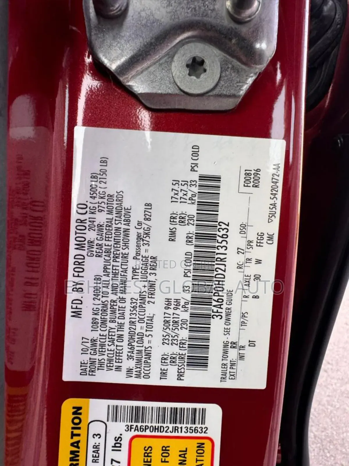 Ford Fusion , / 2018 Model. ( Brand New )