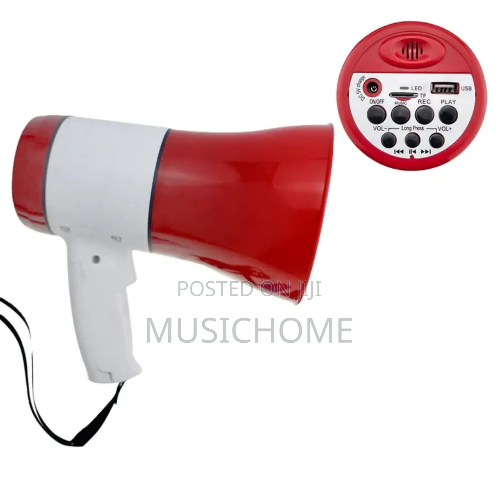 Portable Powerful Rechargeable Megaphone With Bluetooth