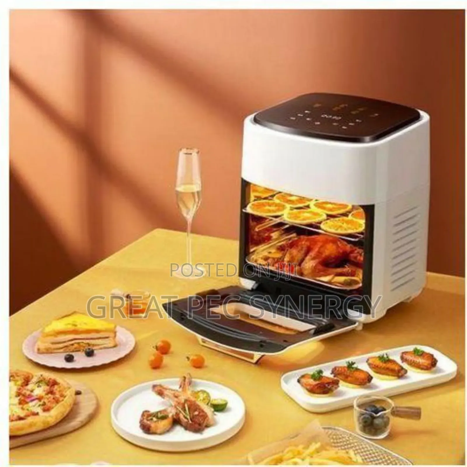 Premium 12-8 Quart 15liter Air Fryer Silver Crest