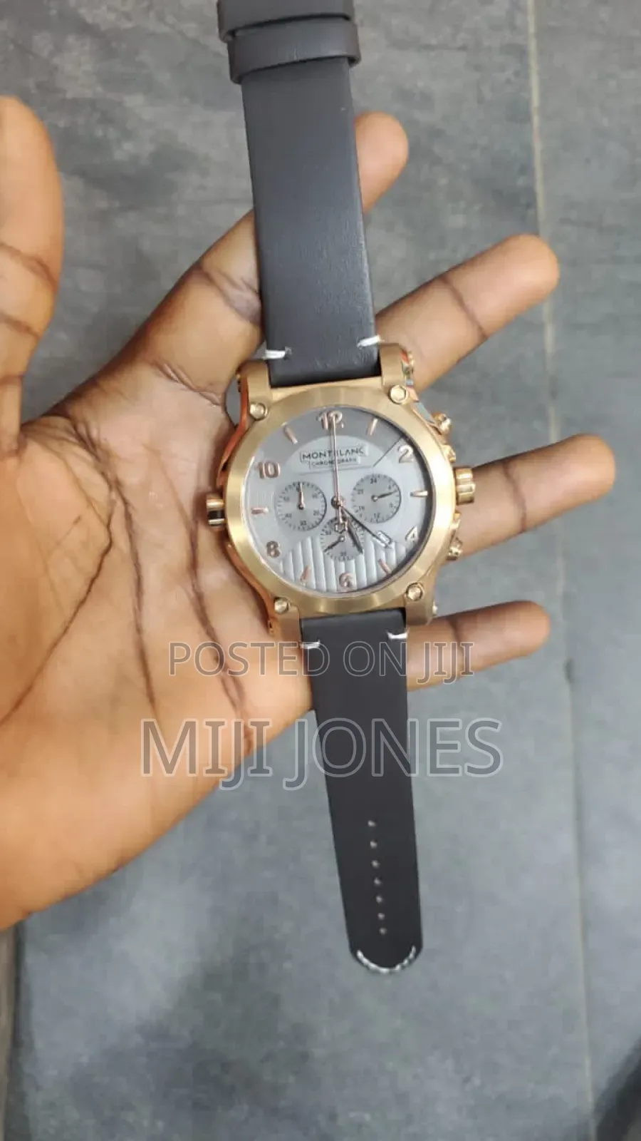 Montblanc Chronograph Gray Strap