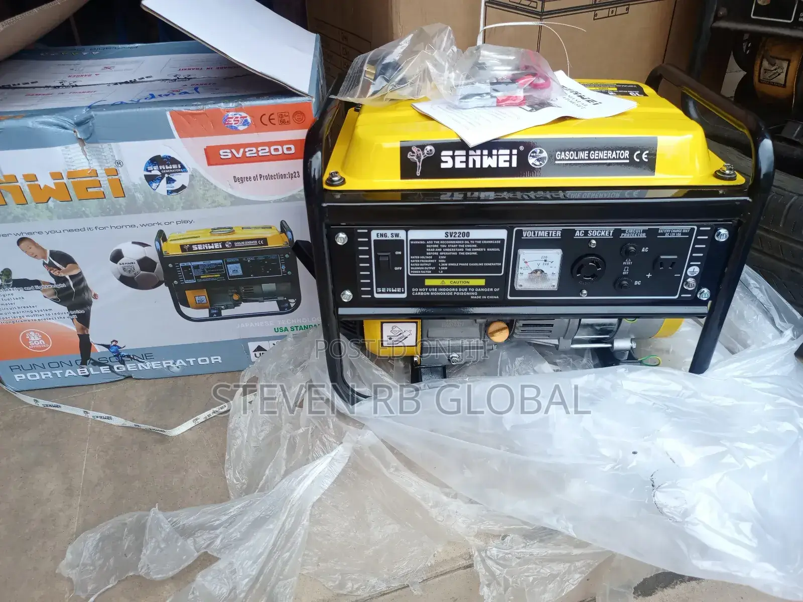 Senwei Sv2200 1.3kva Manual Generator
