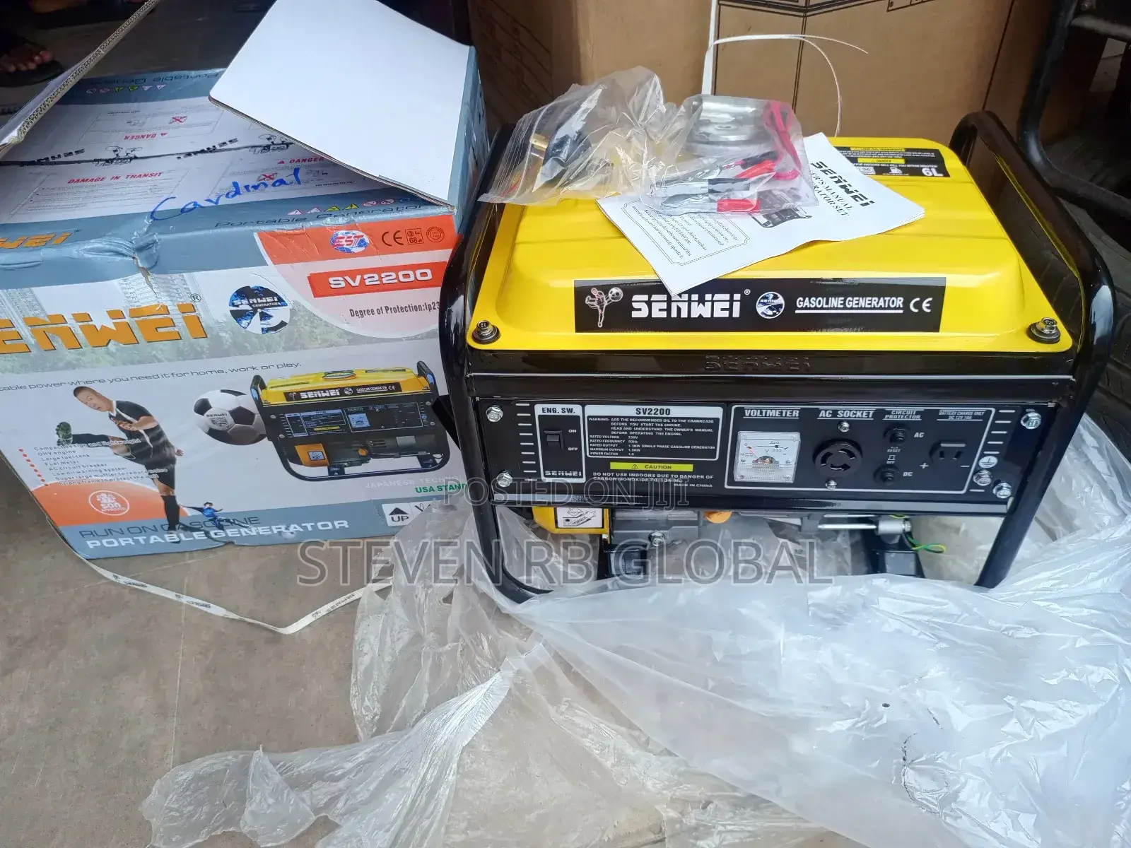 Senwei Sv2200 1.3kva Manual Generator