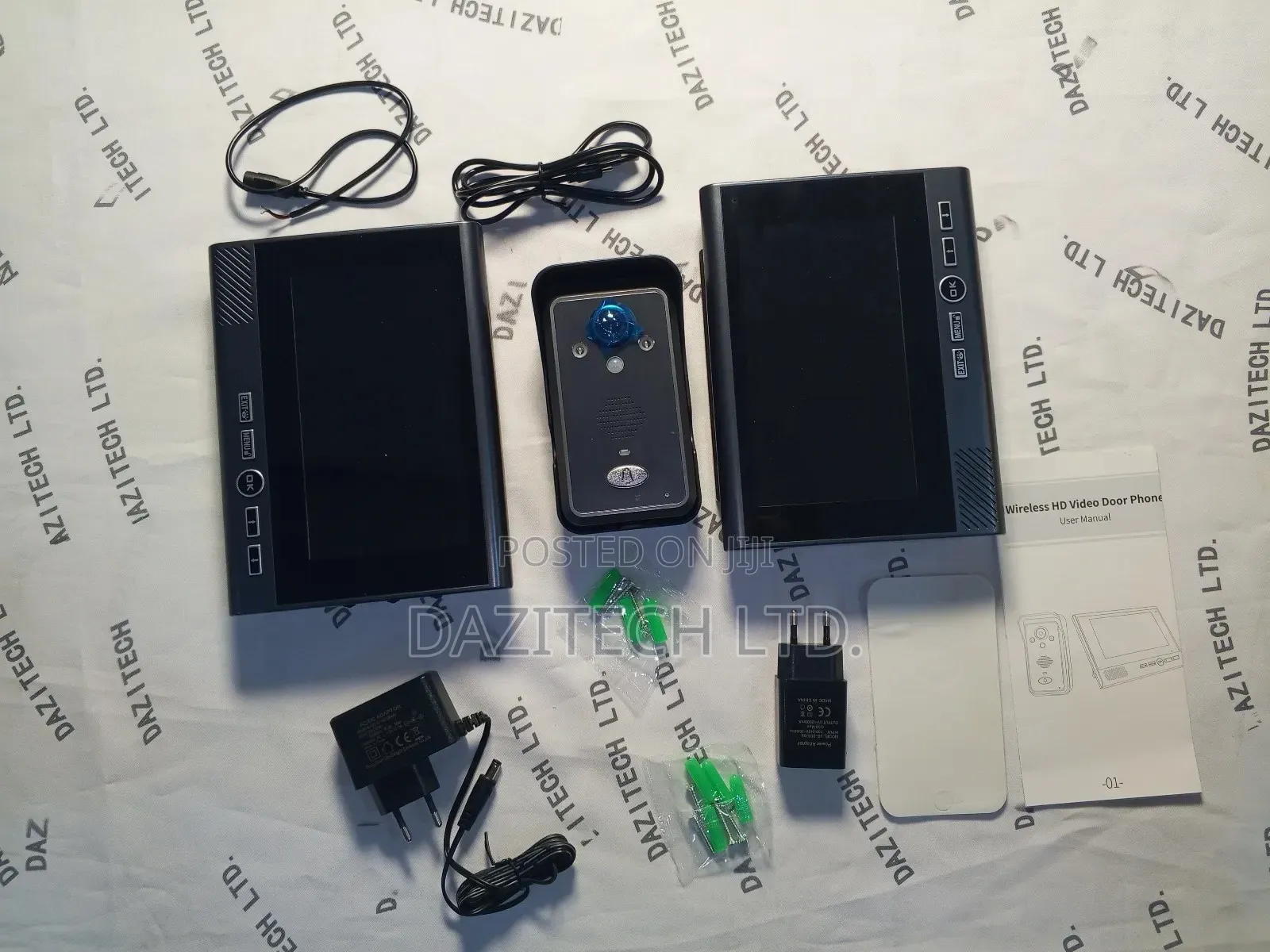 Tuya Wireless Video Doorbell With 2 Monitor
