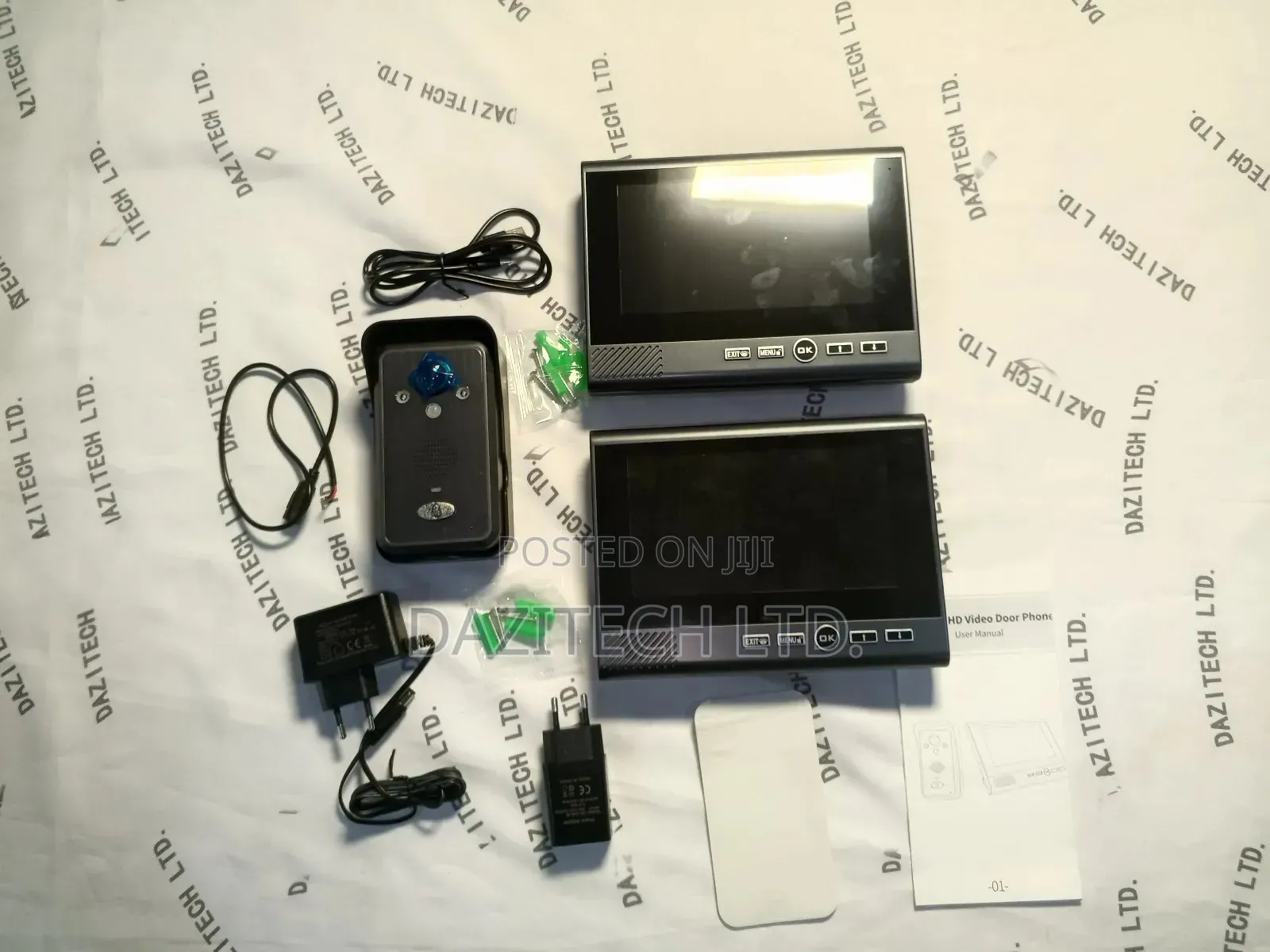 Tuya Wireless Video Doorbell With 2 Monitor