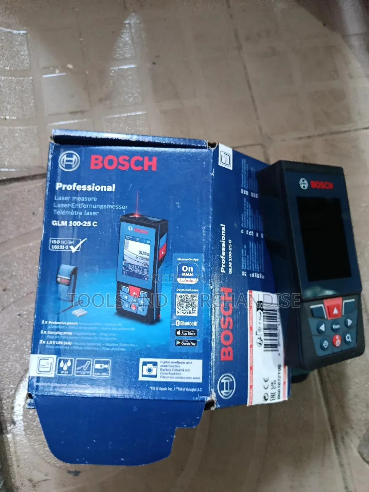 Bosch Digital Laser Distance Meter (Glm 100-25 C)